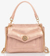 GIRLS METALLIC PINK QUILTED BAG