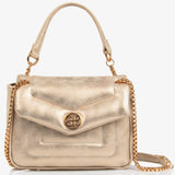 GIRLS METALLIC GOLD QUILTED BAG