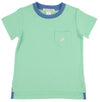 CARTER CREWNECK GRACE BAY GREEN WITH BARBADOS BLUE AND MULTICOLOR STORK