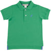 PRIM AND PROPER POLO KIAWAH KELLY GREEN WITH BARBADOS BLUE STORK