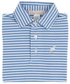 PRIM AND PROPER POLO BARBADOS BLUE STRIPE WITH MULTICOLOR STORK