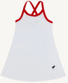 PREPLETIC LITTLE MISS TENNIS DRESS - WORTH AVENUE WHITE