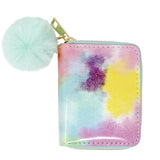 TIE DYE WALLET SHINY - TEAL