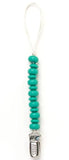 BELLA TUNNO TEAL PACIFIER CLIP