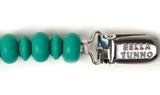 BELLA TUNNO TEAL PACIFIER CLIP