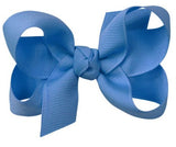 3.5" CAPRI BLUE MEDIUM KNOT BOW