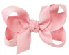 MEDIUM SIGNATURE GROSGRAIN DOUBLE KNOT BOW ON CLIP - PEONY