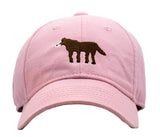 HORSE BASEBALL HAT - LIGHT PINK