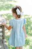 GIRLS SOFT BLUE SARITA DRESS