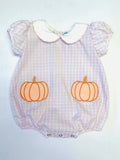 CAMI PUMPKIN EMBROIDERED BUBBLE WITH POCKETS