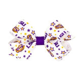 MINI COLLEGE STAR PRINT BOW