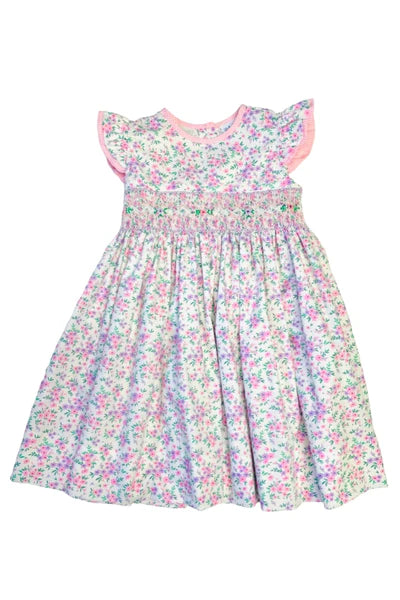 LULU BEBE SMOCKED BUTTERFLY SLEEVE DRESS – MiMi Kids