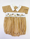 LULU BEBE DUCK SMOCKED BOY BUBBLE