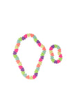 SWEET TART HEART NECKLACE AND BRACELET SET