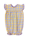 LULU BEBE LSU GIRL PLAID BUBBLE