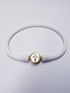 WHITE SYMBOL BRACELET- CROSS