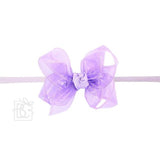 LIGHT ORCHID WATERPROOF HEADBAND BOW