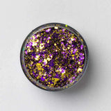 GAME DAY PURPLE AND GOLD GLITTER GEL