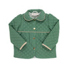 CARLYLE  QUILTED COAT - GALLATIN GREEN WITH BRASS BUTTONS