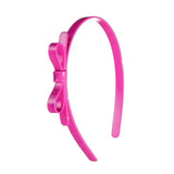 THIN HOT PINK BOW HEADBAND