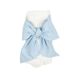 LULU BEBE WHITE AND BLUE SWADDLE