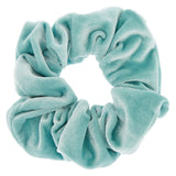 OVERSIZED VELVET TEAL SCRUNCHY