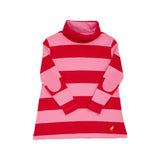 TENLEY TUNIC- HAMPTONS HOT PINK & RICHMOND RED STRIPE