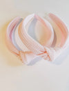 PALE PINK KNOTTED HEADBAND