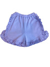 LAVENDER RUFFLE SHORTS