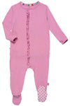 MAUVE RIGHT FIT MAGNETIC RUFFLES FOOTIE