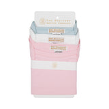 CAROLINE CAMISOLE SET - PALM BEACH PINK, WORTH AVENUE WHITE & BUCKHEAD BLUE