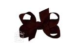 HAIR BOW 3" - BURGUNDY