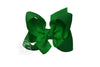 Hair Bow 4.5" Emerald