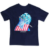 BAILEY BOY SHORT SLEEVE LOGO TEE- DOG ON NAVY