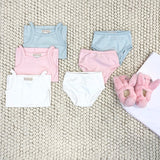 CAROLINE CAMISOLE SET - PALM BEACH PINK, WORTH AVENUE WHITE & BUCKHEAD BLUE